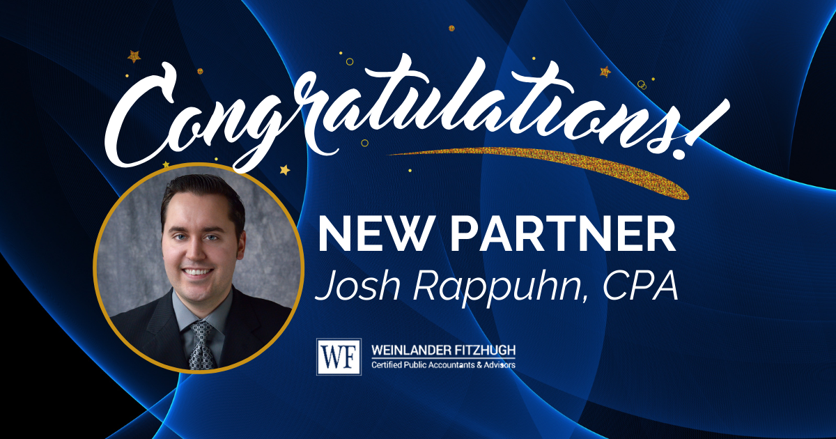 Introducing A New Firm Partner: Josh A. Rappuhn, CPA
