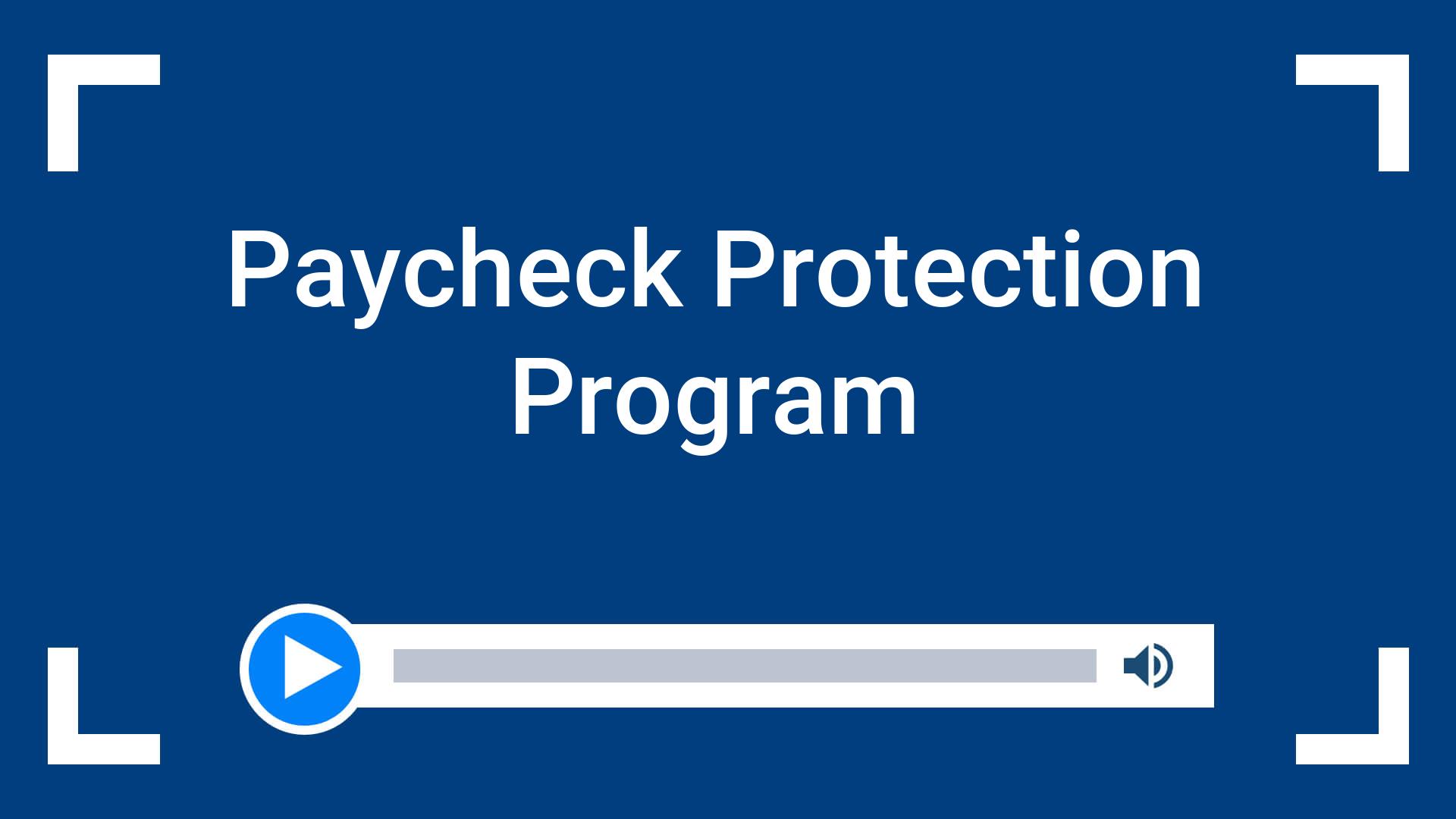 Paycheck Protection Program